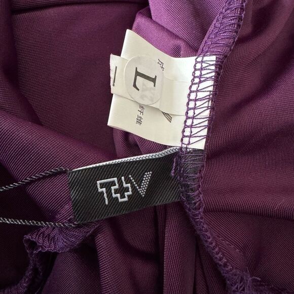 Elegant Babalet Purple Velvet Women's Top M NWT - Picture 6 of 9
